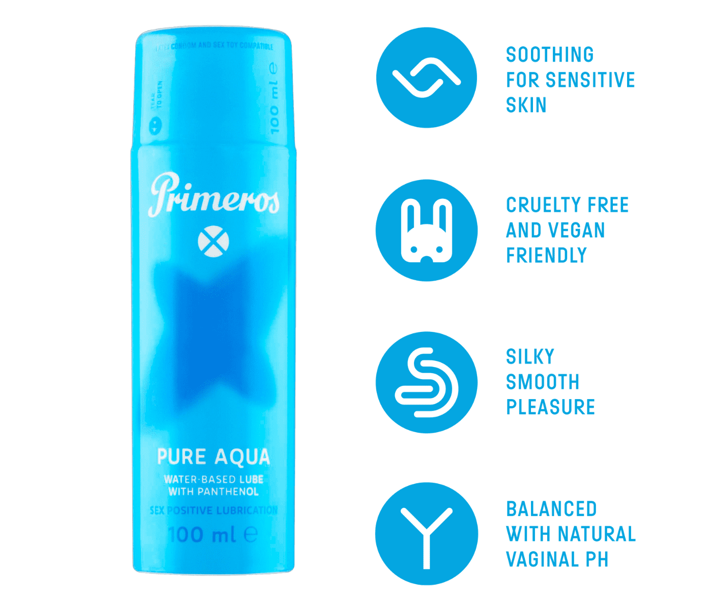 Primeros lubrikant Libidoo, lubrikant Pure Aqua a Butt Plug jako dárek zdarma